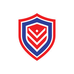 shield logo template, shield logo element, shield vector illustration