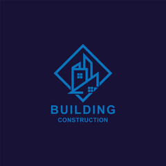 Building logo graphic design vector illustration