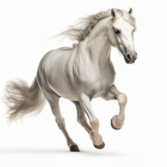 majestic horse in a white background