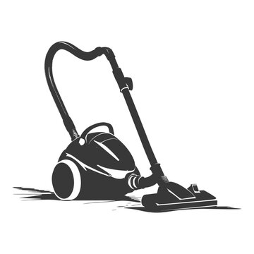 recommend clip art: silhouette vacuum cleaner black color only