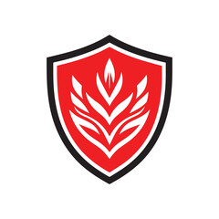 shield logo template, shield logo element, shield vector illustration