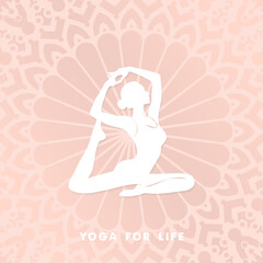 International Day for Yoga Social Media Post Vector