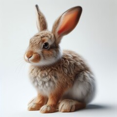 Obraz premium rabbit on white background