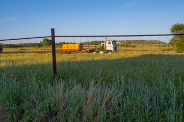 Old truck in the pasture