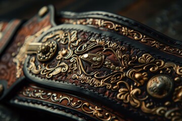 Intricate Design of a Professional Boxing Belt Symbolizing Achievement and Prestige