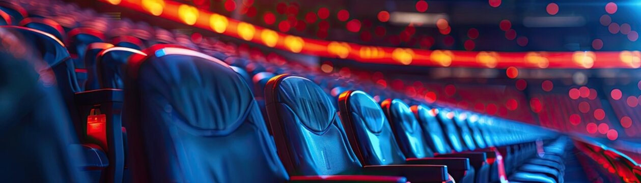 VIP lounge at a major sports event, close up on plush seats and exclusive access badges, elite sports fans theme, futuristic, Multilayer, crowded stadium.