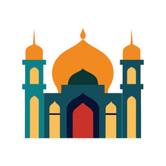 Mosque Vector Eid Mubarak Mosque
