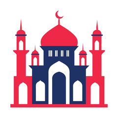 Mosque Vector Eid Mubarak Mosque
