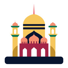Mosque Vector Eid Mubarak Mosque

