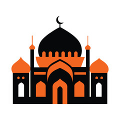 Mosque Vector Eid Mubarak Mosque
