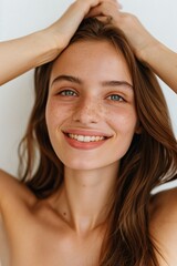 Naklejka premium A portrait of a beautiful woman