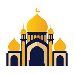 Mosque Vector Eid Mubarak Mosque
