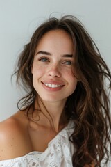 A portrait of a beautiful woman