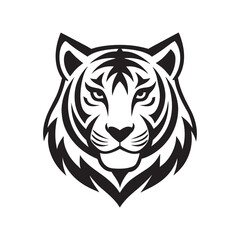 roaring tiger head vector Ideal for mascot logo