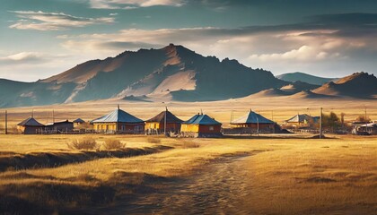 sunset in the mountains