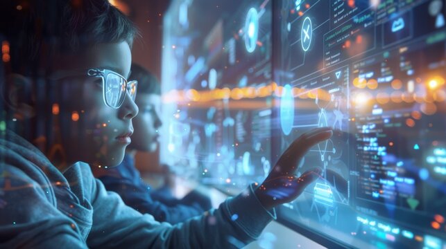 Innovative Educational Software Poster for Global School Collaboration