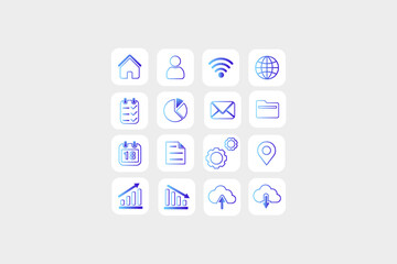 vector, icons, website, vector illustration, lines