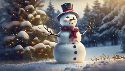 Obraz premium snowman