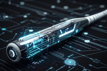 Advanced Sports Technology Showcased in a High-Tech Sensor Integrated Baseball Bat