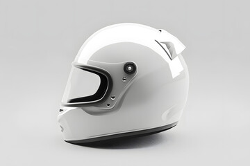 A detailed mockup of a blank helmet on a solid light gray background