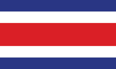 National flag of Costa Rica. Costa Rica Flag. 
