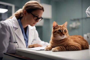 'exam cat table veterinarian vet veterinary health occupation profession care medicine medicals...