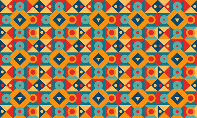 Geometric Design Seamless Pattern Wallpaper Background
