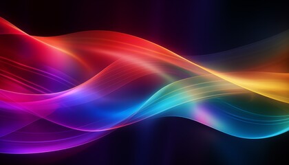 Fototapeta premium colorful spotlight ray waves