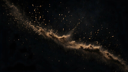 Obraz premium Dust and particles floating in the air