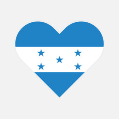 National flag of Honduras. Honduras Flag. Honduras Heart flag. 

