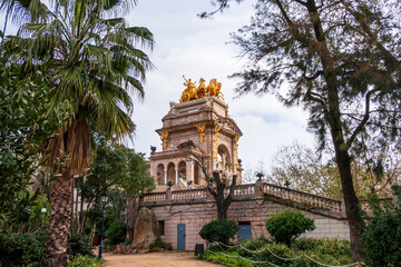 Barcelona, Spain: view of the famous Citadel Park.