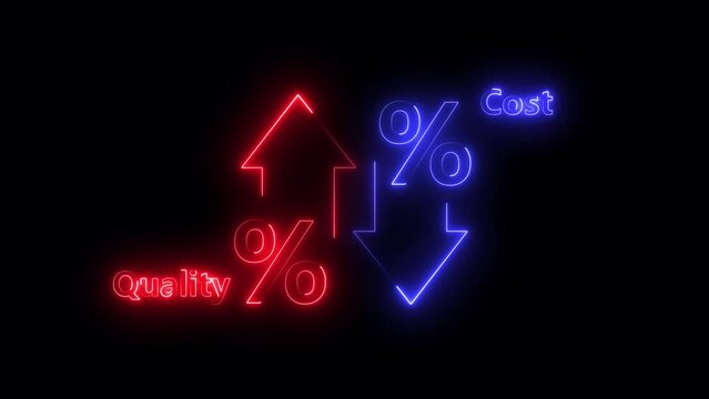 Cost and quality control concept. Successful organization strategy and management. Quality control and company cost reduction.