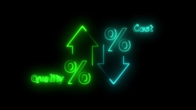 Cost and quality control concept. Successful organization strategy and management. Quality control and company cost reduction.