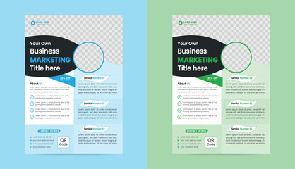 Vector illustration template in A4 size poster flyer pamphlet brochure cover design layout space for photo background