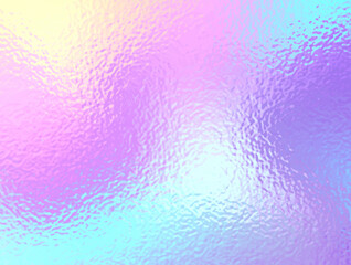 Holograph foil paper background. Iridescent texture effect. Rainbow gradient pattern. Hologram pastel gloss vector bg. Foil metal effect.