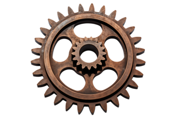 rusty metal steampunk gear