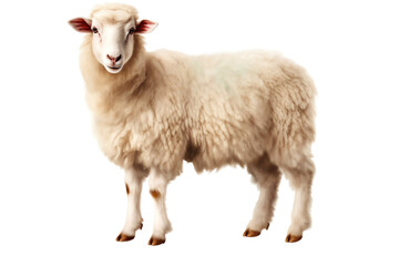 sheep isolated on white
