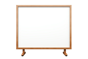 Whiteboard on a tripod. It can be used for presentations, brainstorming, and other visual activities.