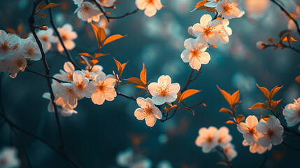 A beautiful picture of white cherry blossom flower
