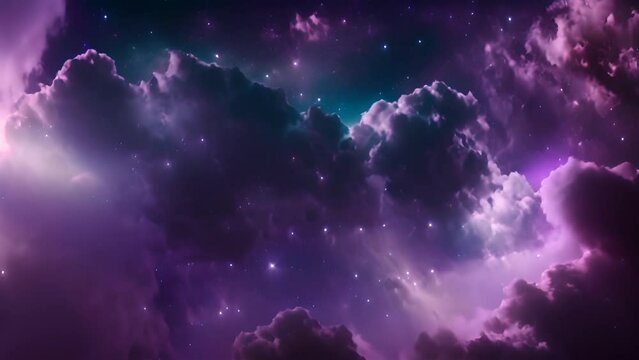 Nebula and Clouds in Space Generative AI