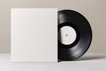 Vinyl cover mockup for branding and marketing