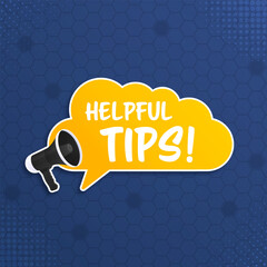 Colorful helpful tip background