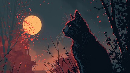 Cats and the supernatural cats in spooky or mystical settings5