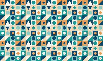 Modern Geometry Seamless Pattern Wallpaper Background