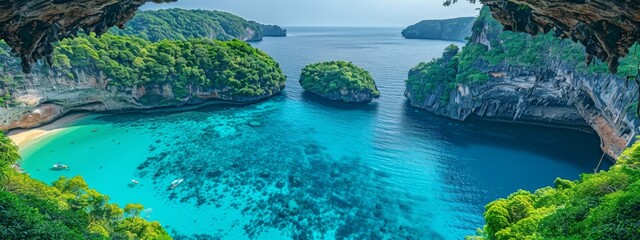 Obraz premium Carbon Neutral Travel Packages: Travel packages promoting eco-friendly destinations.
