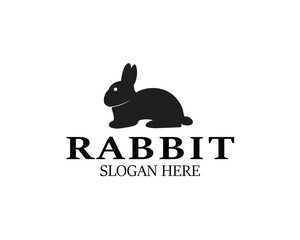 The Best Rabbit Silhouette Or Bunnies Isolated Vector Logo Icon Illustration. Best asset for bunny icon design or bunny shadow.