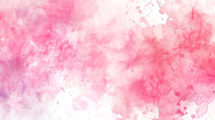 Fototapeta premium Fantasy smooth pink shades on watercolor paper textured illustration for grunge design, vintage card, templates. Pastel ink colors, wet effect, hand drawn canvas, watercolor background