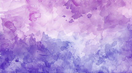 Fototapeta premium Fantasy smooth violet shades on watercolor paper textured illustration for grunge design, vintage card, templates. Pastel ink colors, wet effect, hand drawn canvas, watercolor background