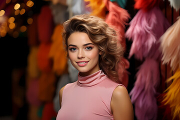 Fototapeta premium Pink Elegance Girl