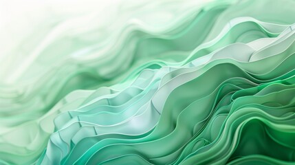 Obraz premium A green wave pattern with a lot of detail